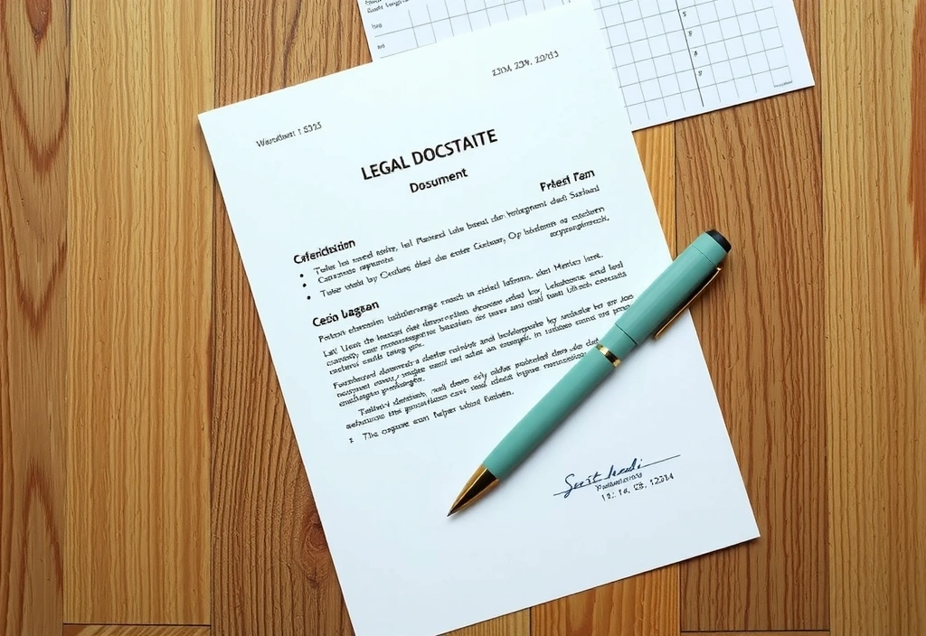 Document with legal framework